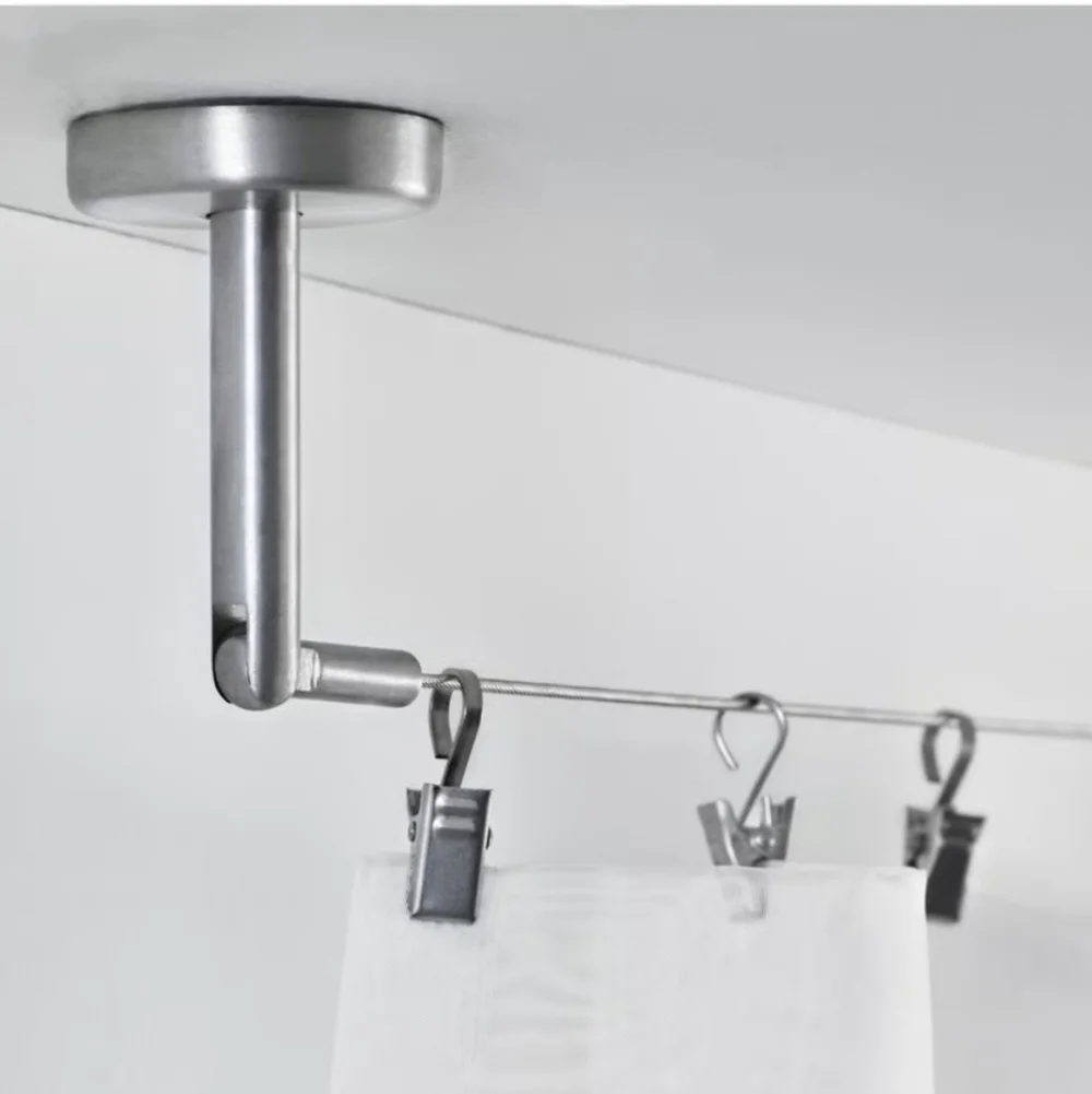 IKEA DIGNITET FLOATING CURTAIN WIRE HANGING SYSTEM 400.780.30 & 600.752.95
